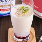 ヨーグルトでヘルシー♡美容にも♪飲むチーズケーキ風シェイク