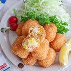 【お惣菜アレンジ】コーンとかにかまのクリーミーコロッケ