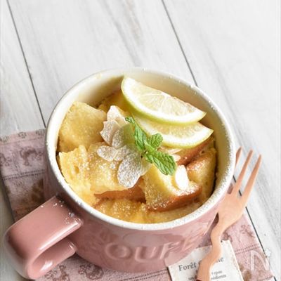 レンジで簡単!ハニーレモンのマグカップフレンチトースト