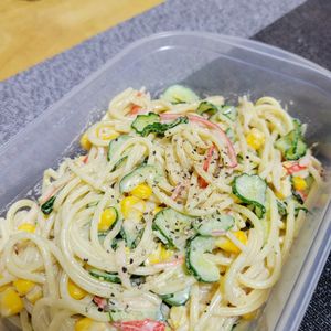 ヴェルの作ってみた!投稿(やみつき！ちょっと大人のサラスパ★)