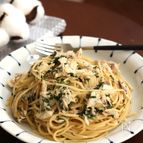 最短5分で作れる！塩サバと大葉のパスタ