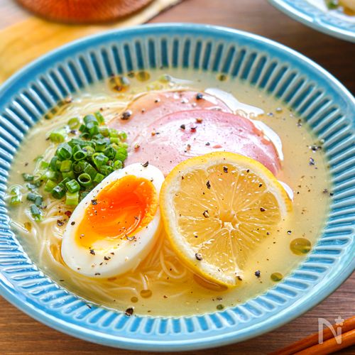 【本格鶏だしの塩レモンそうめん】簡単なのにスープが本格的!