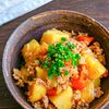 レンジで完結！！鶏ひき肉で味染み肉じゃがの工程5