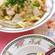 白菜の中華風カニあんかけ