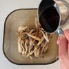 レンジで簡単!《厚揚げのきのこあんかけ》の工程2