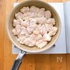 カリふわ♡鶏むね肉の甘辛にんにく照り焼きの工程2