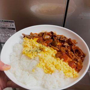 ケの作ってみた!投稿(【とろたまオムハヤシ】ルウ不要♡胃袋を掴む愛情ごはん♬)