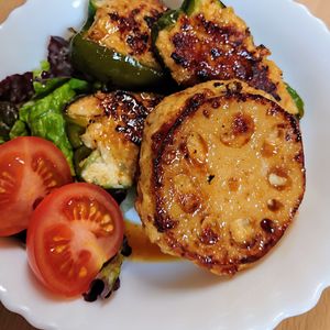 まゆのの作ってみた!投稿(【甘酢蓮根つくねバーグ】絶品褒められおかず♡)