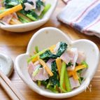 味付けこれひとつ！『ほうれん草と人参とベーコンの炒め物』