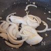 生ハムアボカドクリームパスタの工程2