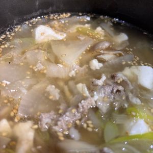 えみりんの作ってみた!投稿(豚バラ豆腐のネギ塩スープ【#塩ラーメン風 #おかずスープ】)
