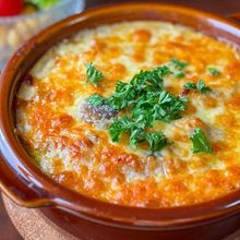 薄力粉不要✨とろける豆乳里芋グラタン🫕