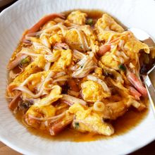 『カニカマで☆カニ玉あんかけ』お手軽♪子どもも喜ぶ♪丼にも！