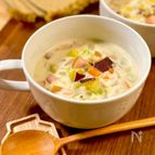 あさりの水煮缶でお手軽に♪【食べる！クラムチャウダー】