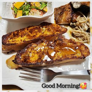 ナムディの作ってみた!投稿(ふわっふわで超絶美味しい！【塩はちみつフレンチトースト】)