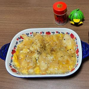 628087の作ってみた!投稿(材料入れて煮るだけ5分♪『鶏むね肉の親子味噌煮』)