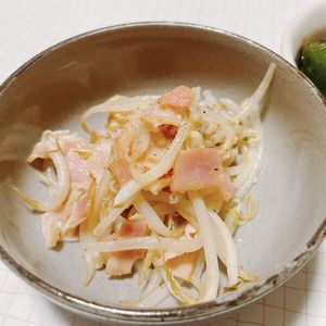 365438の作ってみた!投稿(たった5分で完成♪ペペロンベーコンもやし)