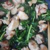 翔ママの作ってみた!投稿(ワンパン10分!【鶏むね肉と小松菜の中華炒め】胡麻油香る♩)