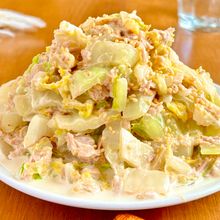 〖白菜がたっぷり食べられる〗レンジでツナマヨあえ