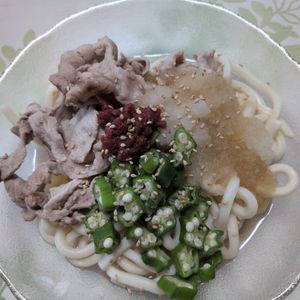 KUMIKOの作ってみた!投稿(【梅おろし豚しゃぶうどん】疲労回復！暑い日にぴったり♡)