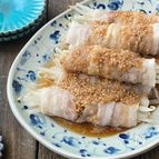 もや豚のごまポン酢（もやしの豚肉巻き）