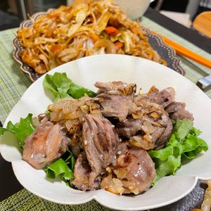 みっさキッチンの作ってみた!投稿(焼鳥屋さんと言われる!暑さぶっとぶ♡砂肝のねぎ塩だれ)