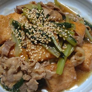 wprの作ってみた!投稿(【豚こま肉と厚揚げと小松菜のあんかけ】節約！ご飯がすすむ♡)