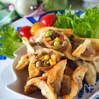 【レンチンカレーの応用編】簡単キーマカレーのひと口パイ