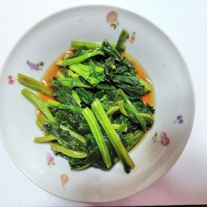 ふうかの作ってみた!投稿(しっかりと味を染み込ませた「ほうれん草のお浸し」)
