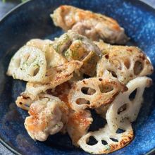 【たまらない！】鶏肉とれんこんの海苔塩チーズ