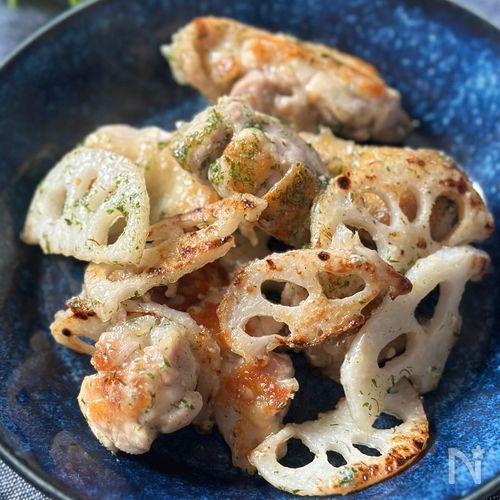 【たまらない！】鶏肉とれんこんの海苔塩チーズ