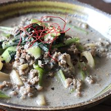 【黒ゴマ豆乳担々うどん】さっぱり濃厚!香ばしい!