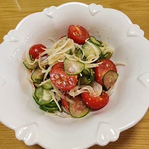 ナムディの作ってみた!投稿(食べる美容液《夏野菜♡さっぱりごま酢サラダ》)