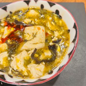 tAnAkoの作ってみた!投稿(和中折衷♡もずく酢で簡単「まろやか酸辣湯」子供も食べやすい)