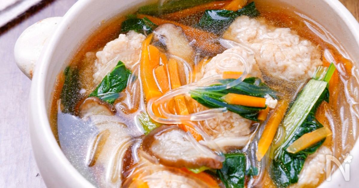 【肉団子の春雨スープ】肉団子&春雨で食べ応え◎絶品スープ♡