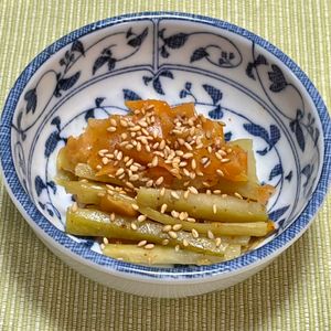 キャピタンの作ってみた!投稿(『だいこんの皮きんぴら』捨てないで！こりこり食感がおいしい。)