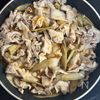 ごぼうの風味が食欲そそる♪豚こまで作るしぐれ煮風のっけ弁当の工程2