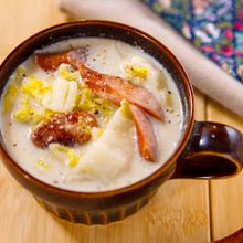 ほっこり♪ウインナーと白菜のミルクチーズスープ