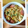 チョロリスの作ってみた!投稿(フライパンでピラフ風♡『ウインナーのカレーピラフ風炒飯』)