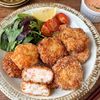 【玉ねぎ入り♪ふんわり海老カツ】オーロラソースで食べる♪