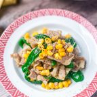 炒めるだけで簡単♩《豚肉とピーマンの味噌バタコーン》