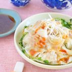 蒸し煮で簡単！ねぎたっぷりワンタン