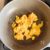 菜の花と卵のふんわり炒め【10分】春の副菜の工程2