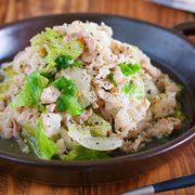 超速かんたん！ご飯もお酒も止まらない！『塩だれ豚レタス』