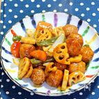ちょこっと手間かけて「鶏肉団子の甘酢あんかけ」