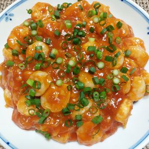 よっこの作ってみた!投稿(【冷凍エビで簡単！！辛くない♪エビチリ風♪ソース】)