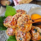 【豆腐でヘルシー】大葉爽やか玉ねぎシャキッとヘルシー鶏つくね