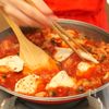 感動するほどやわらかい鶏むね肉ととろけるなすトマト煮込みの工程7