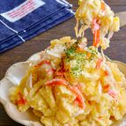 レンジで簡単！じゃがいもとカニカマのレモンマヨサラダ
