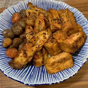 楽ラク手抜キッチン🐶🐾の作ってみた!投稿(【味しみの秘密！厚揚げとこんにゃく甘辛煮】脇役3兄弟で主役級)